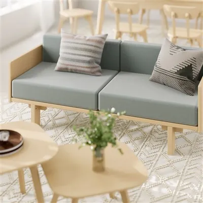 木製ソファ デザイン 2人掛け